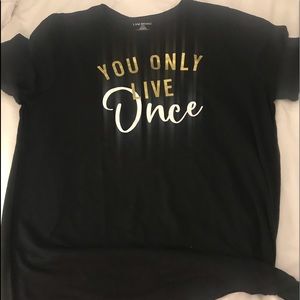 Lane Bryant You Only Live Once T-shirt 14/16